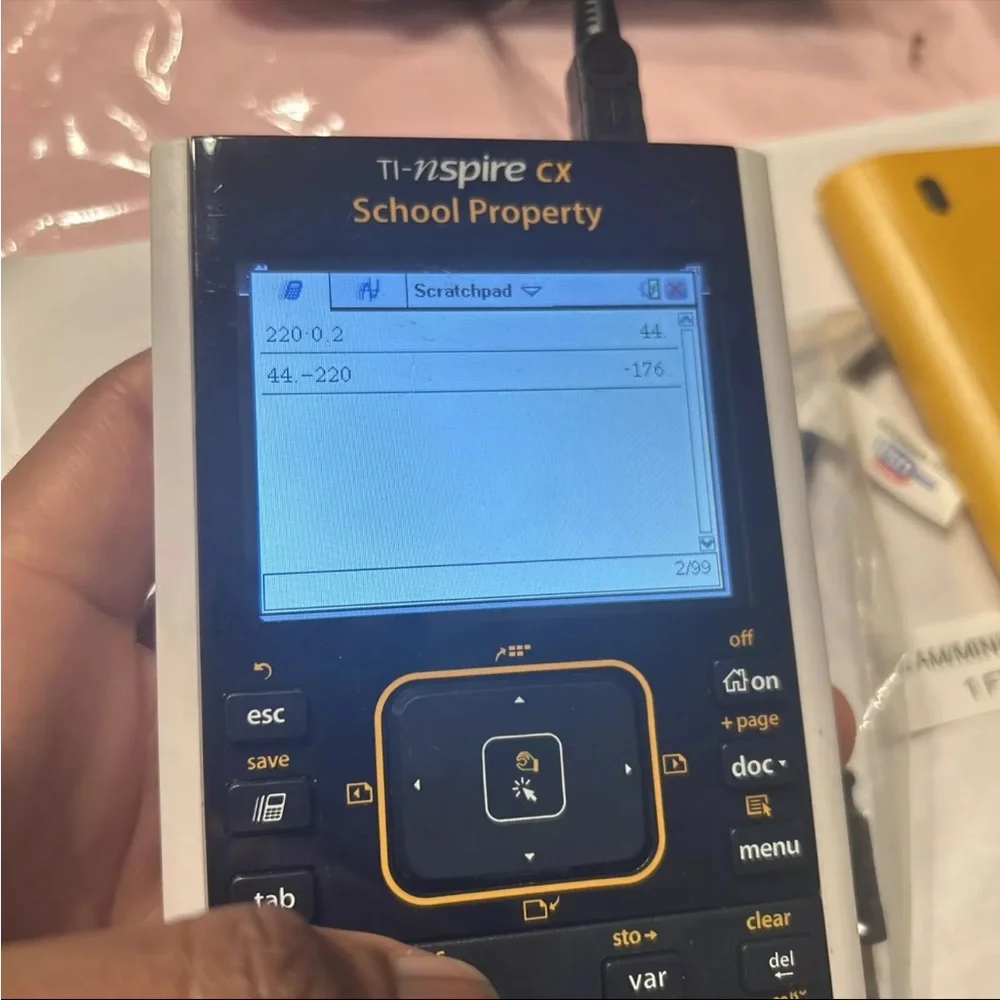 Texas Instruments TI Nspire CX Graphing Calculator With Case And Cover Tested